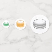 Kleurrijke en mooie macarons confetti (Achterkanten)