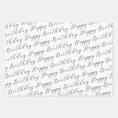 Kleurrijke en trendy verjaardagscadeauverpakking inpakpapier vel (Voorkant 2)