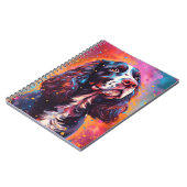 Kleurrijke Engelse Springer Spaniel Notitieboek (Linkerzijde)