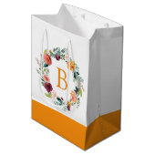 Kleurrijke Engelstalige tuinbloemen Medium Cadeauzakje (Voorkant Gekanteld)