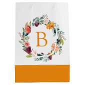 Kleurrijke Engelstalige tuinbloemen Medium Cadeauzakje (Achterkant)