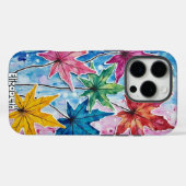 Kleurrijke esdoorn laat Abstract schilderij achter Case-Mate iPhone Case (Achterkant (horizontaal))