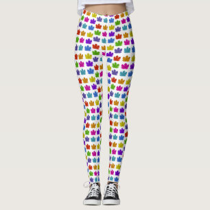 Kleurrijke esdoornbladeren leggings