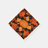 Kleurrijke esdoornbladeren van pompoen herfst reün servetten (Hoek)