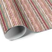 Kleurrijke etnische Boho Tribal Patroon Cadeaupapier (Rol Hoek)