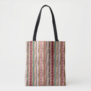Kleurrijke etnische Boho Tribal Patroon Draagtas