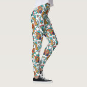 Kleurrijke Exotische Paisley Patroon Aangepaste ac Leggings (Rechts)