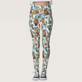 Kleurrijke Exotische Paisley Patroon Aangepaste ac Leggings (Voorkant)