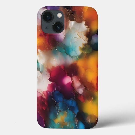 Kleurrijke explosie alcohol inkt Case-Mate iPhone case (Achterkant)