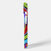 Kleurrijke explosie in gepersonaliseerde cirkels Case-Mate iPhone case (Achterkant / Links)