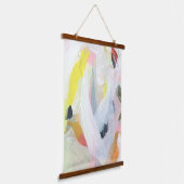 Kleurrijke, expressieve Abstracte schilderkunst Hangend Wandkleed (Gebogen)