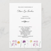 Kleurrijke Fairy Garden Waterverf met de hand gesc Programma (Voorkant)