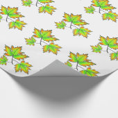 Kleurrijke Fall laat Maple Leaf Cadeaupapier (Hoek)