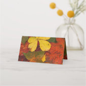 Kleurrijke Fall Leaves Wedding Place Card (Achterkant)