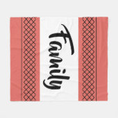 Kleurrijke familie koraal fleece deken (Voorkant (Horizontaal))