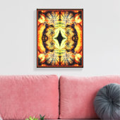 Kleurrijke Fancy bronnen Sluit Abstract af Canvas Afdruk (Insitu (Woonkamer))