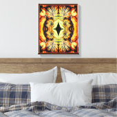 Kleurrijke Fancy bronnen Sluit Abstract af Canvas Afdruk (Insitu (Slaapkamer))