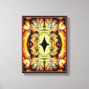 Kleurrijke Fancy bronnen Sluit Abstract af Canvas Afdruk