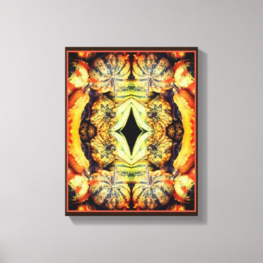 Kleurrijke Fancy bronnen Sluit Abstract af Canvas Afdruk (Voorkant)