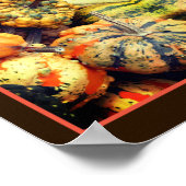 Kleurrijke Fancy bronnen Sluit Abstract af Poster (Hoek)