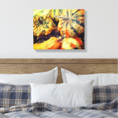 Kleurrijke Fancy bronnen sluiten op Canvas Afdruk (Insitu (Slaapkamer))