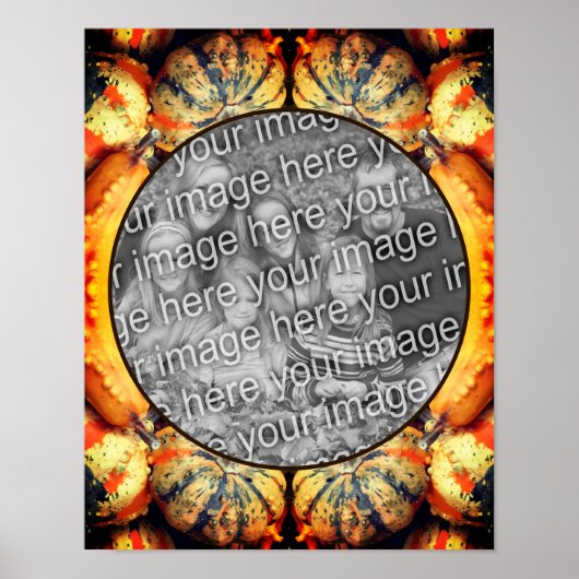 Kleurrijke Fancy kalebassen Lijst Creëer Uw eigen  Poster (Voorkant)