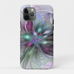Kleurrijke Fantasie Abstracte Moderne Fractal Bloe iPhone 11 Pro Hoesje