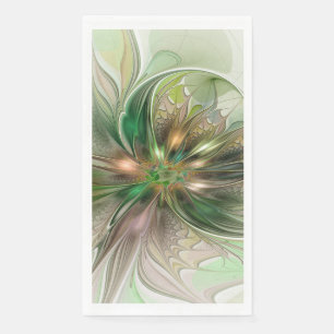 Kleurrijke Fantasie Moderne Abstracte Fractal Servet