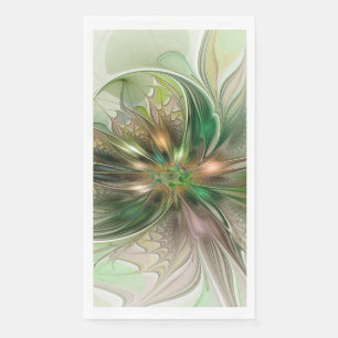 Kleurrijke Fantasie Moderne Abstracte Fractal Servet