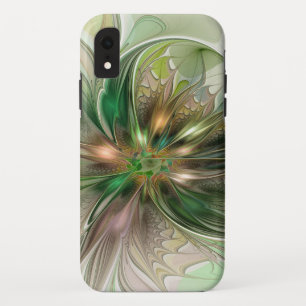 Kleurrijke Fantasie Moderne Abstracte Fractale Blo iPhone XR Hoesje