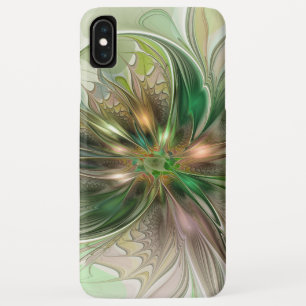 Kleurrijke Fantasie Moderne Abstracte Fractale Blo iPhone XS Max Hoesje
