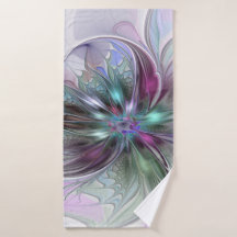 Kleurrijke Fantasy Abstract Modern Fractal Flower