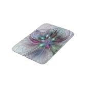 Kleurrijke Fantasy Abstract Modern Fractal Flower Badmat (Gekanteld)