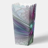 Kleurrijke Fantasy Abstract Modern Fractal Flower Bedankdoosjes (Achterkant)