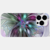 Kleurrijke Fantasy Abstract Modern Fractal Flower Case-Mate iPhone Case (Achterkant (horizontaal))