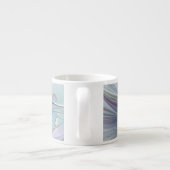 Kleurrijke Fantasy Abstract Modern Fractal Flower Espresso Kop (Achterkant)