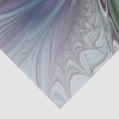 Kleurrijke Fantasy Abstract Modern Fractal Flower Tissuepapier (Detail)