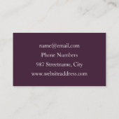 Kleurrijke Fantasy Abstract Modern Fractal Flower Visitekaartje (Achterkant)