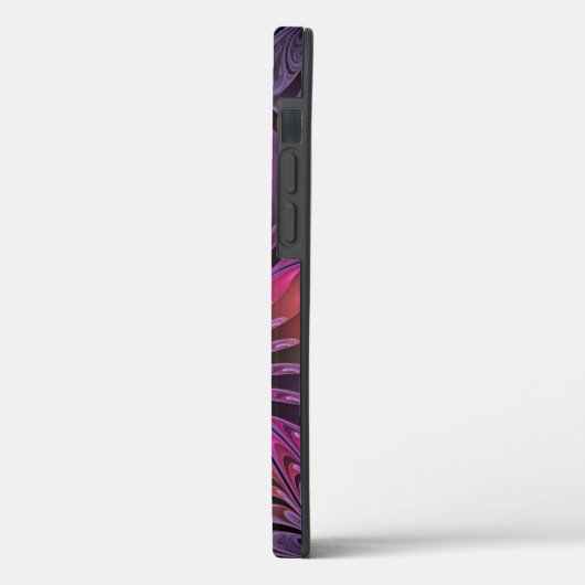 Kleurrijke Fantasy Abstracte Trippy Paarse Fractal Case-Mate iPhone Case (Achterkant / Links)