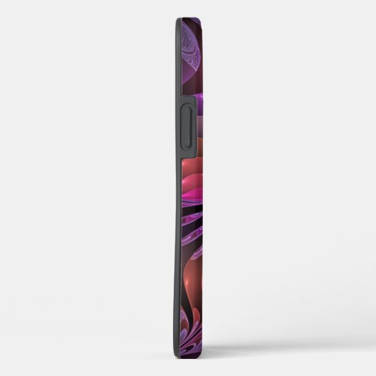 Kleurrijke Fantasy Abstracte Trippy Paarse Fractal Case-Mate iPhone Case (Achterkant / Rechts)