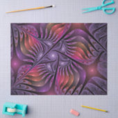 Kleurrijke Fantasy Abstracte Trippy Paarse Fractal Tissuepapier (Craft)