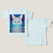 Kleurrijke Fantasy Animal Print T-shirt (Ontwerp Voorkant & Achterkant)