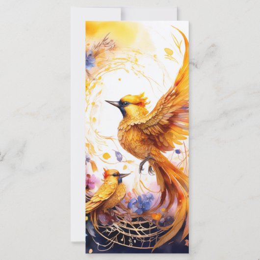 Kleurrijke Fantasy Bird Art (Voorkant)