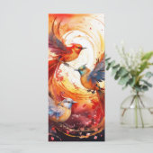 Kleurrijke Fantasy Bird Art (Staand voorkant)