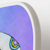 Kleurrijke Fantasy Crescent Moon Scroll Shapes Sky Pickleball Paddle (Links Detail)