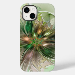 Kleurrijke Fantasy Modern Abstracte fractale venti Case-Mate iPhone 14 Hoesje