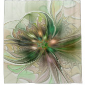 Kleurrijke Fantasy Modern Abstracte fractale venti Douchegordijn (Voorkant)