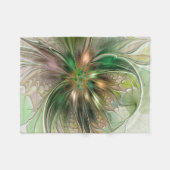 Kleurrijke Fantasy Modern Abstracte fractale venti Fleece Deken (Voorkant (Horizontaal))