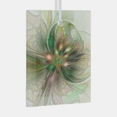 Kleurrijke Fantasy Modern Abstracte fractale venti Glas Ornament (Voorkant Rechts)