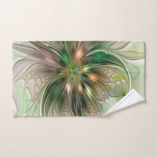Kleurrijke Fantasy Modern Abstracte fractale venti Handdoek (Handdoek)
